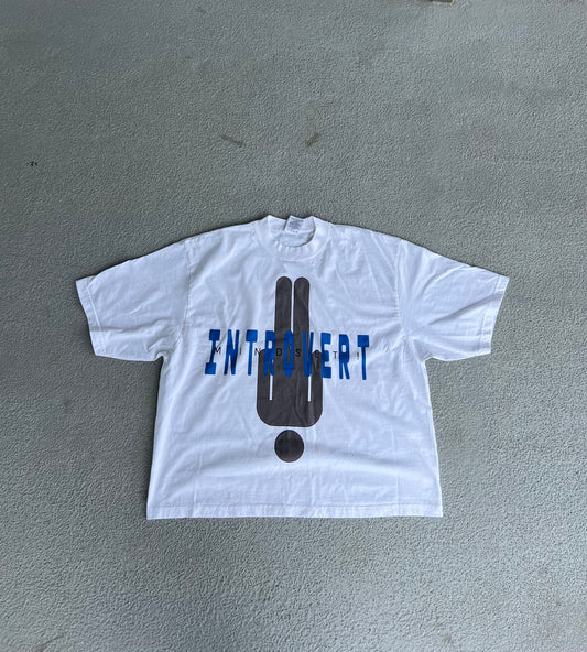 INTROVERT SHIRT WHITE/BLUE